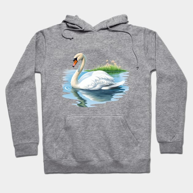 White Swan Hoodie by zooleisurelife